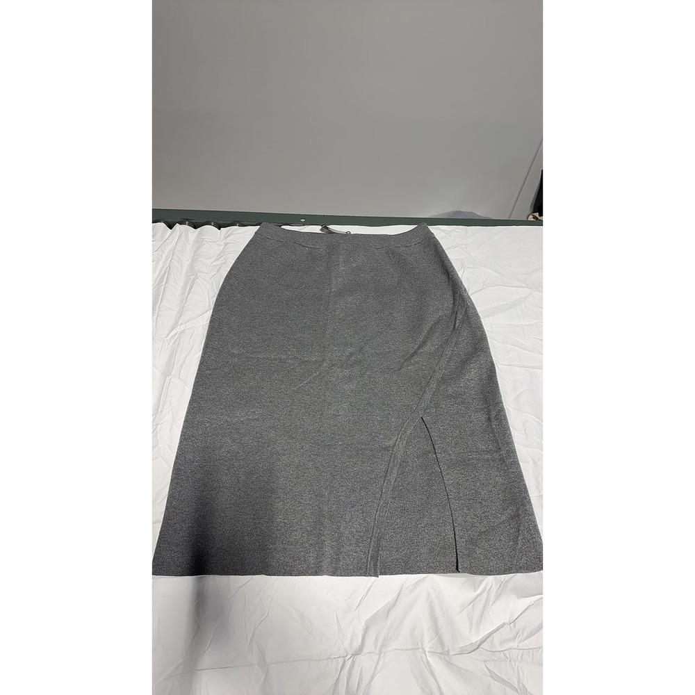 Express Womens Gray Pencil Skirt Front Slit Size L New 08219587 271